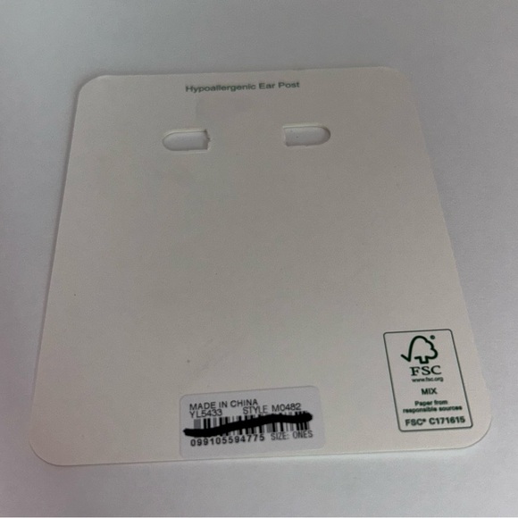 J. Crew Mini Tube Hoop Earrings In Matte Gold NEW - Picture 4 of 5